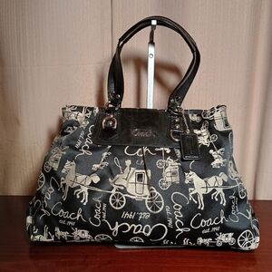 Coach Ashley Horse And Carriage Shoulder Bag